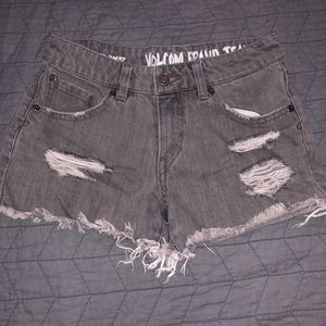 Ripped Denim Shorts